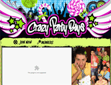 Tablet Screenshot of crazypartyboys.com